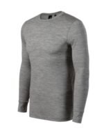 Merino Rise LS-tmavě šedý melír