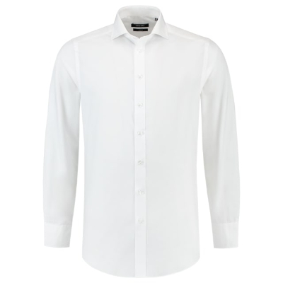 Fitted Stretch Shirt-bílá