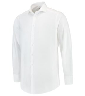 Fitted Stretch Shirt-bílá