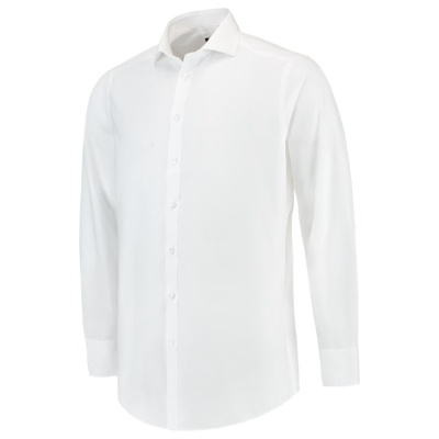 Fitted Stretch Shirt-bílá