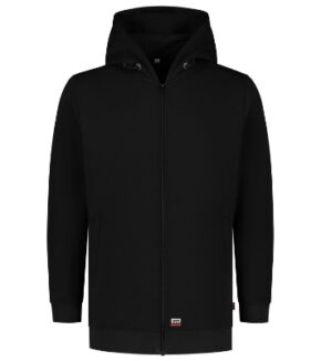 Hooded Sweat Jacket Washable 60°C-černá