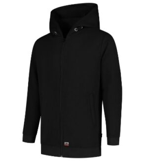 Hooded Sweat Jacket Washable 60°C-černá