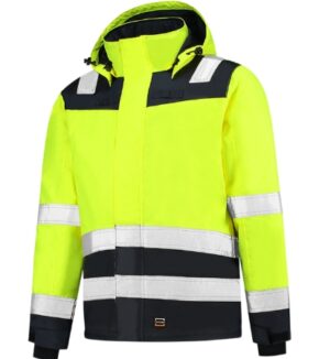 Midi Parka High Vis Bicolor-fluorescenční žlutá