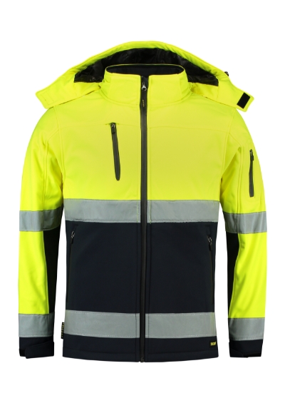 Bi-color EN ISO 20471 Softshell-fluorescenční žlutá