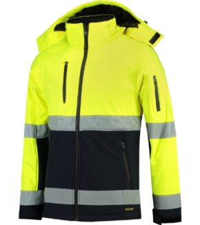 Bi-color EN ISO 20471 Softshell-fluorescenční žlutá