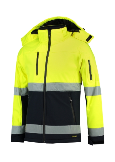 Bi-color EN ISO 20471 Softshell-fluorescenční žlutá